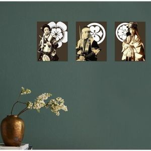 Lady Female Women Samurai Onna Bugeisha Japanese Asian Prints Wall Art Set of 3
